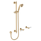 Fienza Lillian Lever Rail Shower Set Urban Brass 339103UU