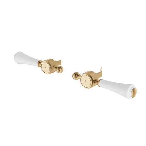 Fienza Lillian Lever Handle (Suits 339 Range) Urban Brass & White 200395