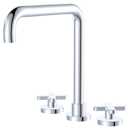 Fienza Kaya Cross Taps Squareline Hob Set Lead Free Chrome 343106-LF