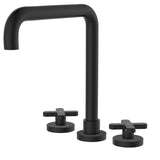Fienza Kaya Cross Taps Squareline Hob Set Lead Free Matte Black 343106B-LF