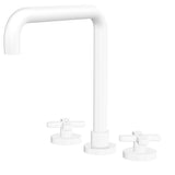 Fienza Kaya Cross Taps Squareline Hob Set Lead Free Matte White 343106MW-LF