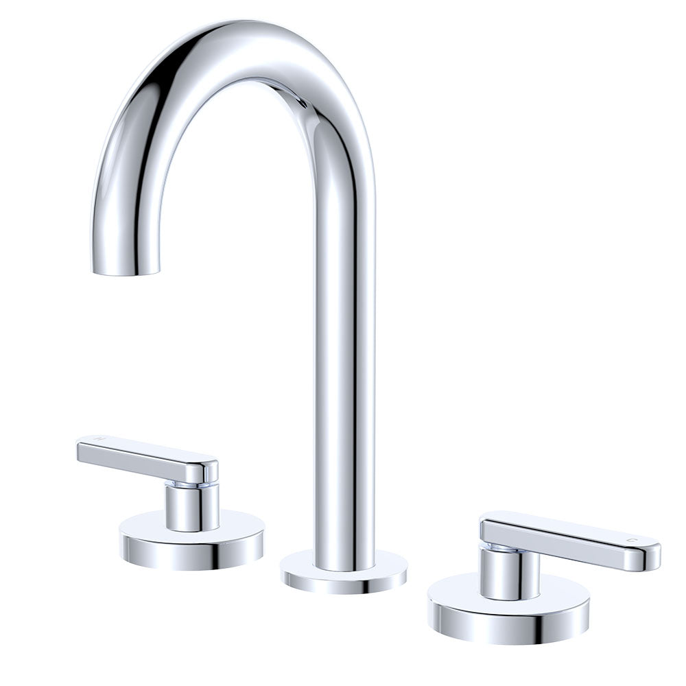 Fienza Kaya Lever Taps Round Hob Set Lead Free Chrome 344101-LF