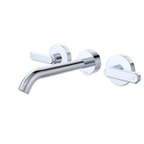 Fienza Kaya Lever Taps Wall Basin /Bath 180mm Outlet Set Lead Free Chrome 344102-LF
