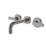 Fienza Kaya Lever Taps Wall Basin /Bath 130mm Outlet Set Lead Free Gunmetal 344102GM-130-LF