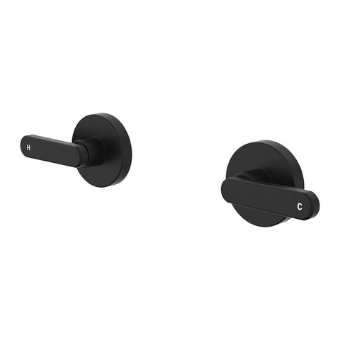 Fienza Kaya Lever Wall Taps Lead Free Matte Black 344104B-LF