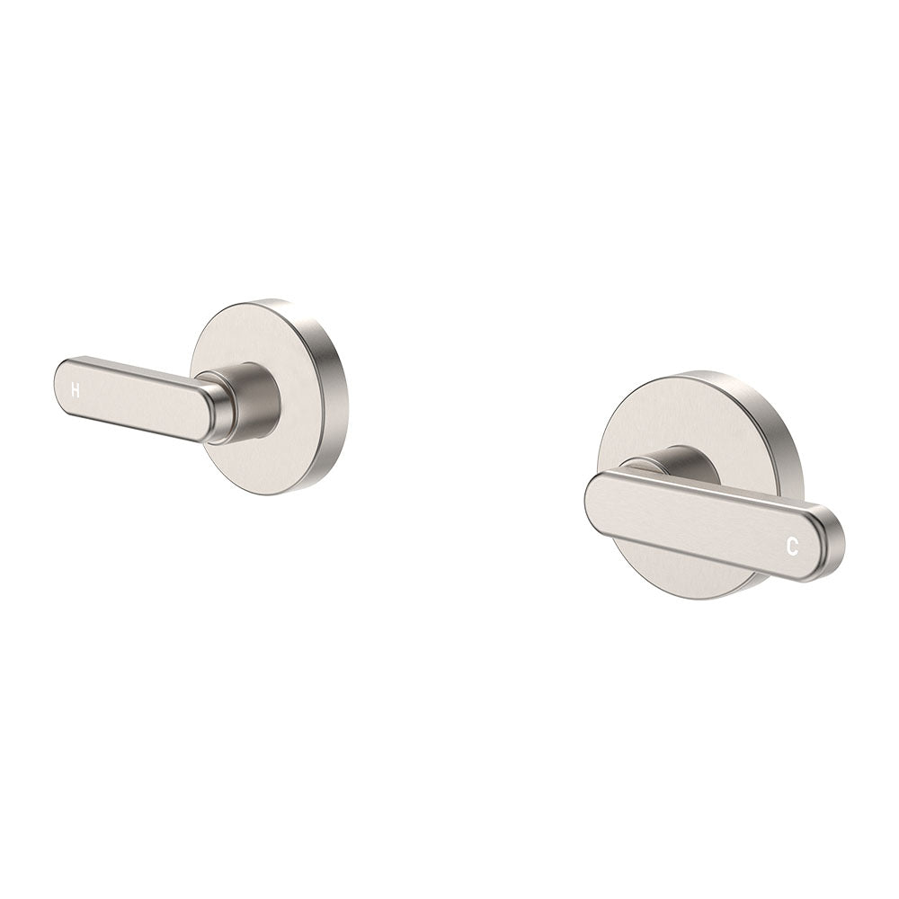 Fienza Kaya Lever Wall Taps Lead Free Brushed Nickel D344104BN-LF