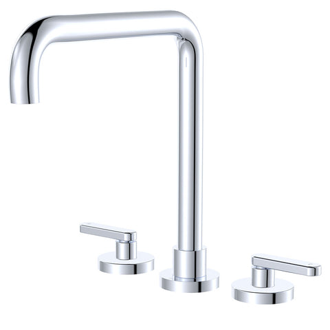 Fienza Kaya Lever Taps Squareline Hob Set Lead Free Chrome 344106-LF
