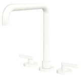 Fienza Kaya Lever Taps Squareline Hob Set Lead Free Matte White 344106MW-LF