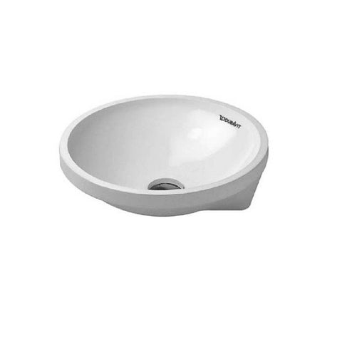 Duravit Architec Undercounter Basin 400mm (No Taphole) No Overflow Alpine White 0463400000-P