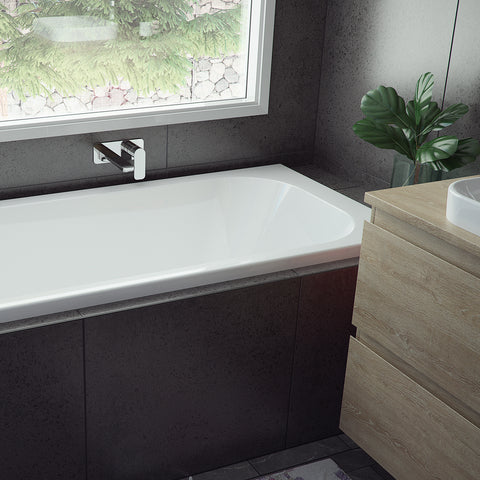 Caroma Luna Bath 1525mm Island White LU5ISW