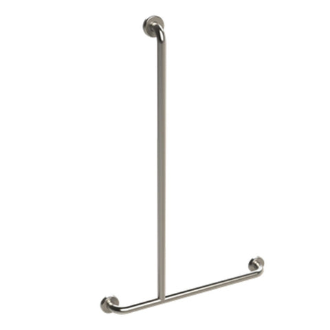 Argent Advantage T Grab Rail 700x1100mm (Left Hand) Stainless Steel 38829TLH