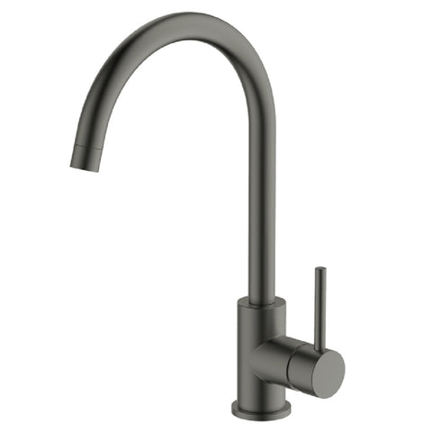 Abey Lucia Gooseneck Mixer Sidelever Gunmetal 3K4-GM