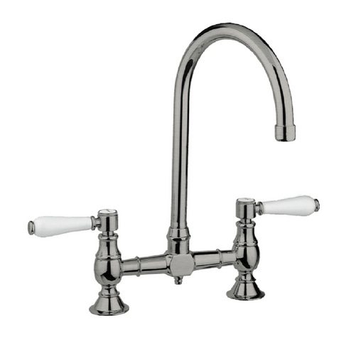 Abey Provincial Kitchen Tap Exposed Breach Brushed Nickel 400160BN