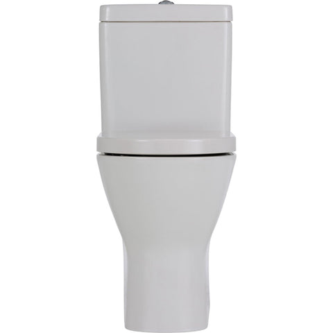Fienza Resort Back To Wall Toilet Pan P Trap Bottom Inlet Rimless White 385447W