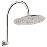 Fienza Empire Slim Curved Shower Arm Set Brushed Nickel 411109BN-D