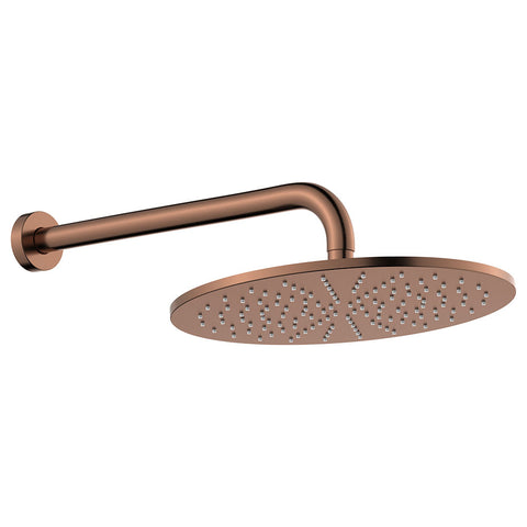 Fienza Empire Slim Shower Arm Set Brushed Copper 411109CO-B