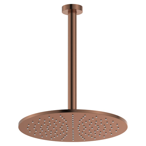 Fienza Empire Slim Shower Ceiling Dropper Set Brushed Copper 411109CO-C