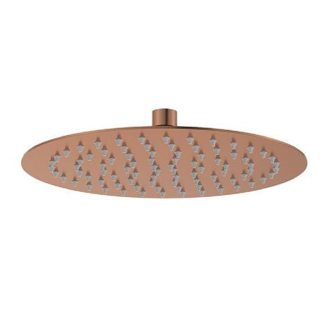 Fienza Kaya Round Shower Head 250mm Brushed Copper 411125CO