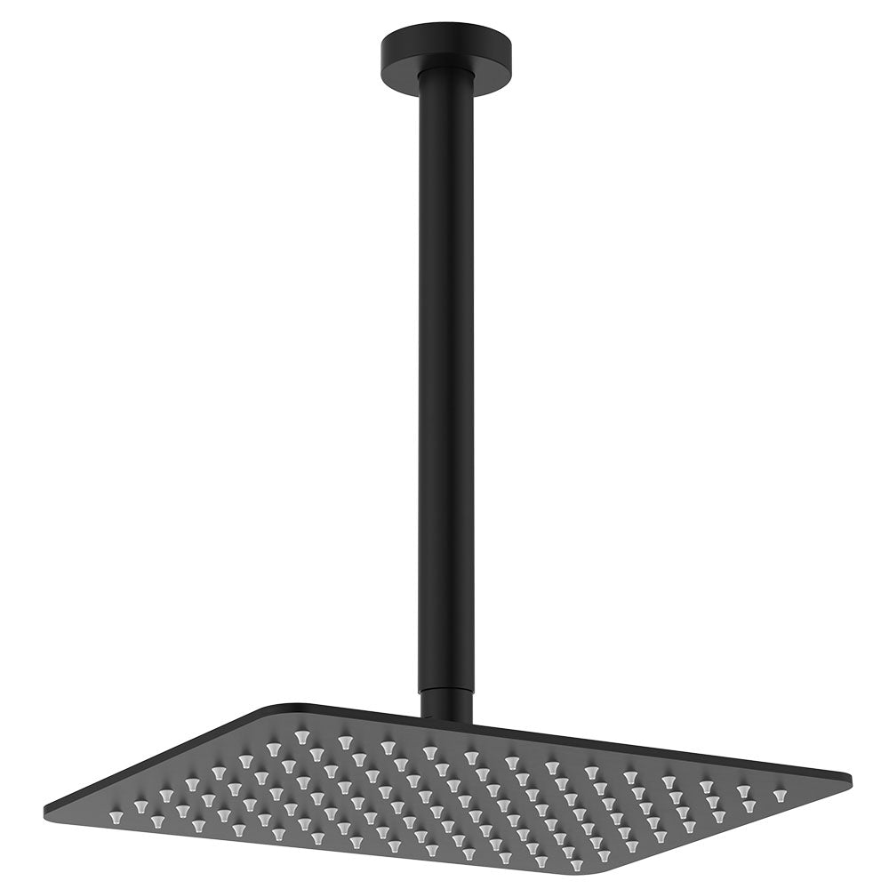 Fienza Tono Ceiling Shower Arm Matte Black 411129B-C