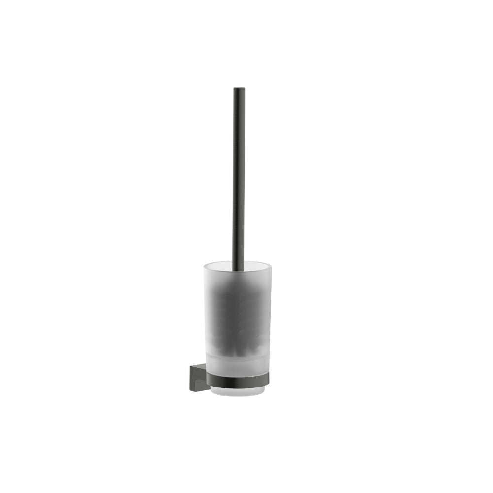 Hansgrohe Addstoris S Wall Mounted Toilet Brush Brushed Black Chrome 41782340
