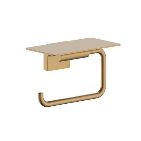 Hansgrohe Addstoris S Roll Holder w/ Shelf Brushed Bronze 41789140