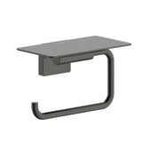 Hansgrohe Addstoris S Roll Holder w/ Shelf Brushed Black Chrome 41789340