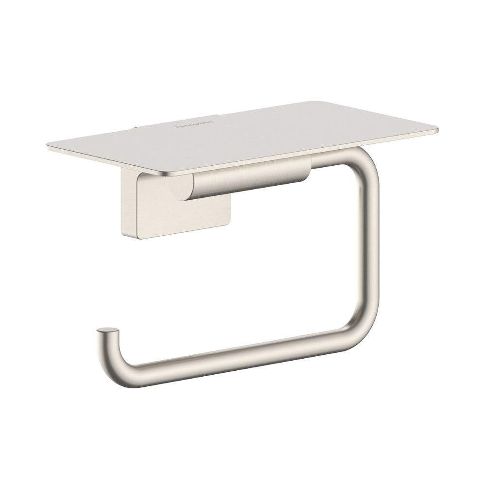 Hansgrohe Addstoris S Roll Holder w/ Shelf Brushed Nickel 41789820