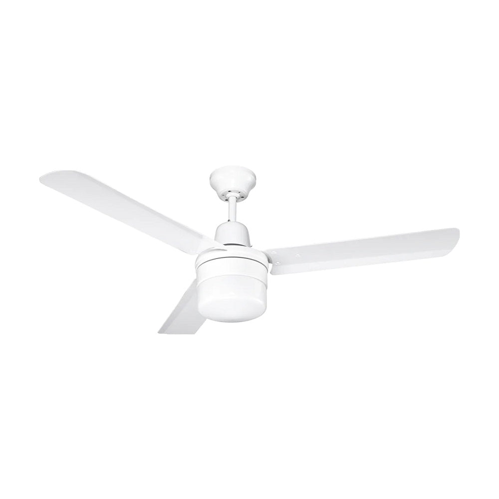 IXL Aeroflow Ceiling Fans Skyster 122cm 48" AC Ceiling Fan with Light Kit White 42221