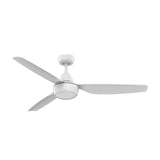 IXL Aeroflow Ceiling Fans Winglide 132cm 52" AC Ceiling Fan with LED Light White 42223