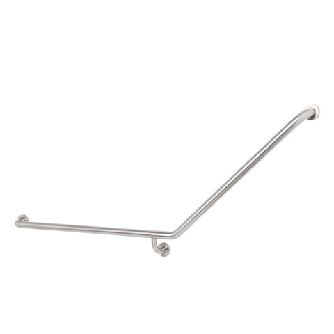 Argent Advantage 140 Degrees Grab Rail 870X700mm (Left Hand) Chrome 427087LH