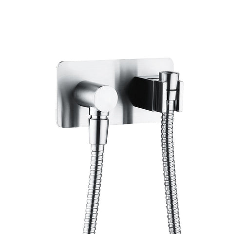 Fienza Soft Square Hand Shower Bracket w/ Hose Chrome 433100