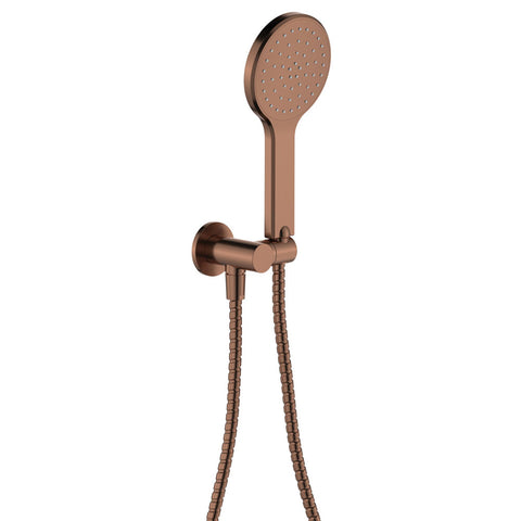Fienza Kaya Hand Shower Round Plate Brushed Copper 433201CO