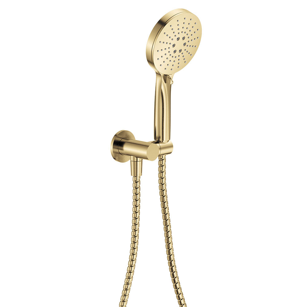 Fienza Empire Slim Hand Shower Round Plate Urban Brass 433202UB
