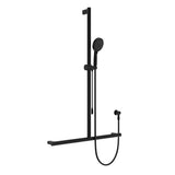Fienza Care Inverted T Bar Rail Shower w/ Push/Pull Slider Matte Black 444117B-P
