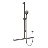 Fienza Care Inverted T Bar Rail Shower w/ Push/Pull Slider Gunmetal 444117GM-P