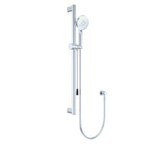 Fienza Care Rail Shower Set 900mm Chrome w/ Push/Pull Slider 444119-P