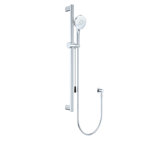 Fienza Care Rail Shower Set 900mm Chrome w/ Push/Pull Slider 444119-P