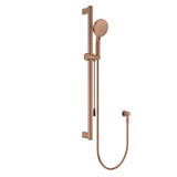 Fienza Care Rail Shower Set 900mm w/ Push/Pull Slider Brushed Copper 444119CO-P