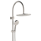 Fienza Empire Slim Curved Twin Shower Brushed Nickel 455110BN