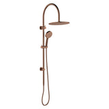 Fienza Empire Slim Curved Twin Shower Brushed Copper 455110CO