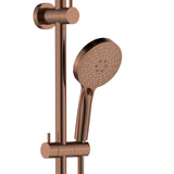 Fienza Empire Slim Curved Twin Shower Brushed Copper 455110CO