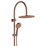 Fienza Empire Slim Curved Twin Shower Brushed Copper 455110CO