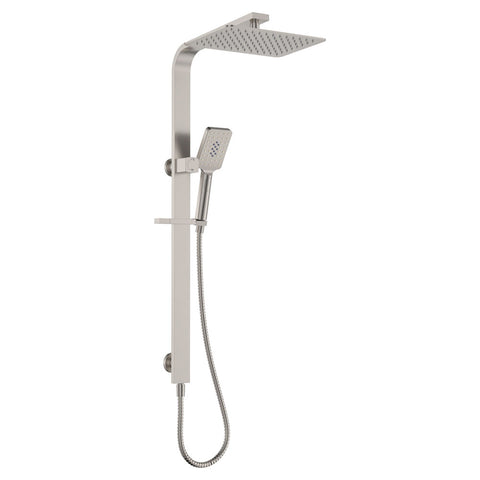 Fienza Tono Deluxe Twin Shower Brushed Nickel 455121BN