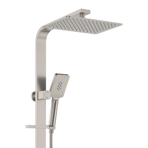 Fienza Tono Deluxe Twin Shower Brushed Nickel 455121BN