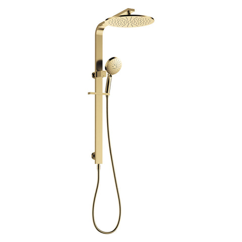 Fienza Empire Slim Deluxe Twin Shower Urban Brass 455124UB
