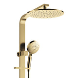 Fienza Empire Slim Deluxe Twin Shower Urban Brass 455124UB