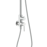 Fienza Kaya Wall Mounted Outdoor Twin Shower Brushed Stainless Steel 455189