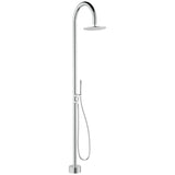 Fienza Kaya Floor Mounted Outdoor Twin Shower Brushed Stainless Steel 455190