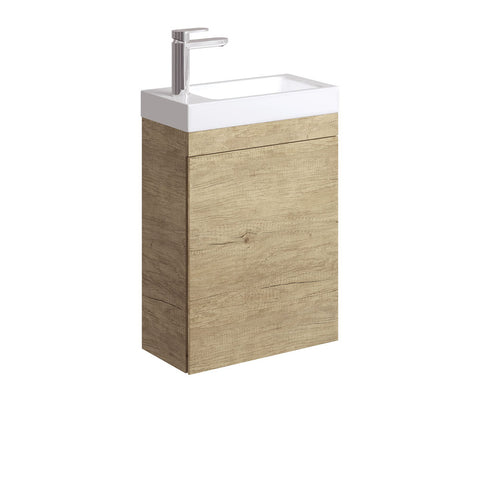 Fienza Denzel Edge 450mm Wall Hung Vanity Scandi Oak 45DS