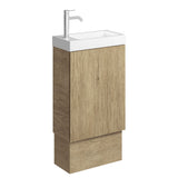 Fienza Denzel Minka On Kickboard Vanity 450mm (1 Taphole) No Overflow Scandi Oak 45DUSK
